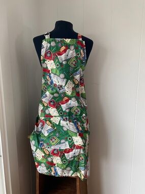 Vintage Golf Design Apron, Kay Dee Designs "Hole in One" Golf Apron"